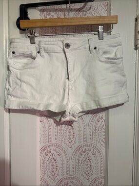 STS Blue White Denim Cuffed Women's Shorts